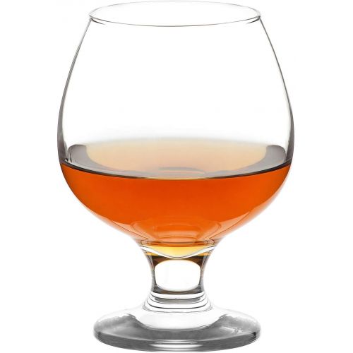  [아마존베스트]LAV Brandy Snifters 6-Piece 13.25 Oz Cognac Glasses Set, Clear Small Glass Snifters Perfect for Scotch & Bourbon & Whiskey and Spirits, Short Beer Tasting Glasses, Lead-Free
