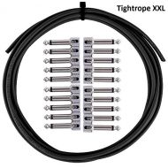 Lava Cable LAVA CABLE TIGHTROPE SOLDER-FREE XXL PEDAL BOARD KIT 20 CABLE 20 RA PLUGS (Black)