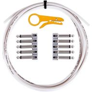 Lava Cable Tightrope Pedalboard Cable Kit, 10 Feet (White)