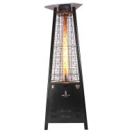 Lava Heat Italia LHI-CAPRI-42BTU-BLK-LP Patio Heater Capri Propane, 42000 BTU, Hammered Black