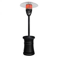 Lava Heat Italia LHI-ALTO-48BTU-BLK-LP Patio Heater Alto Propane, 48000 BTU, Matte Black