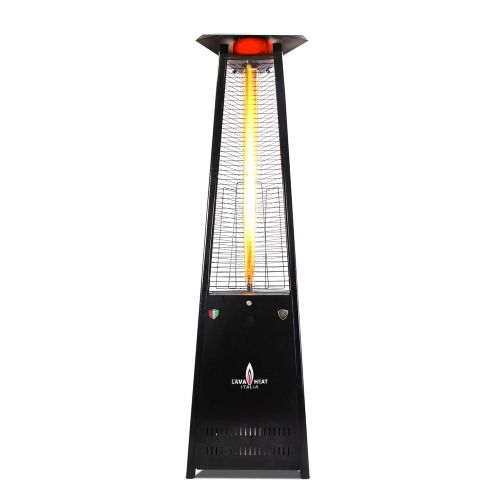  Lava Heat Italia - AMAZON-140 - KD Patio Heater - Hammered Black Finish - Propane Configuration