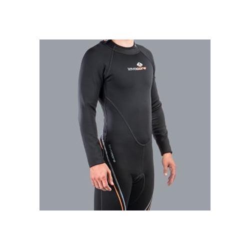  New Men's (Size Medium-Large) LavaCore BackZip Trilaminate Polytherm Full Jumpsuit for Scuba Diving, Surfing, Kayaking, Rafting, Paddling & Many Other Water Sports