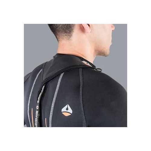  New Men's (Size Medium-Large) LavaCore BackZip Trilaminate Polytherm Full Jumpsuit for Scuba Diving, Surfing, Kayaking, Rafting, Paddling & Many Other Water Sports