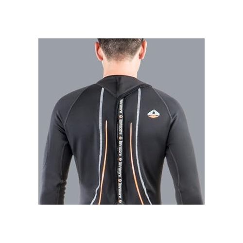  New Men's (Size Medium-Large) LavaCore BackZip Trilaminate Polytherm Full Jumpsuit for Scuba Diving, Surfing, Kayaking, Rafting, Paddling & Many Other Water Sports