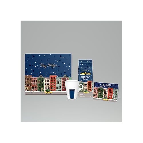  Lavazza + Rifle Paper Co. Holiday Blend Gift Box Limited Edition Includes Coffee Mug and Ground Coffee Medium Roast 10 oz. (Pack of 1)