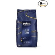 Lavazza Super Crema Whole Bean Coffee Blend, 2.2 Pound (Pack of 6) , Value Pack, Mild and creamy medium espresso roast with notes of hazelnut and brown sugar