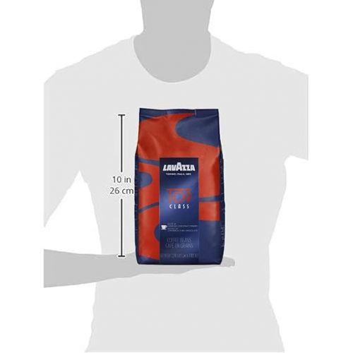  Lavazza Super Crema and Lavazza Top Class Whole Bean Coffee Blend Bundle (2 bags, 2.2 lbs each)