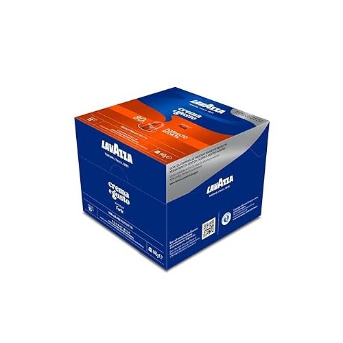  Lavazza Crema e Gusto Forte, 80 Aluminum Capsules Compatible with Nespresso* Original Machines, with Notes of Cocoa and Wood, Arabica and Robusta, Intensity 13/13, Dark Roast