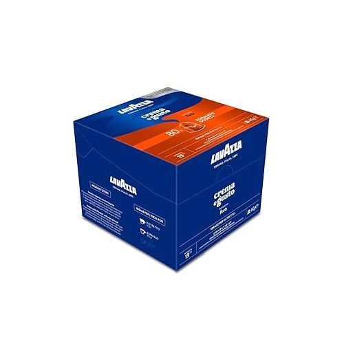  Lavazza Crema e Gusto Forte, 80 Aluminum Capsules Compatible with Nespresso* Original Machines, with Notes of Cocoa and Wood, Arabica and Robusta, Intensity 13/13, Dark Roast