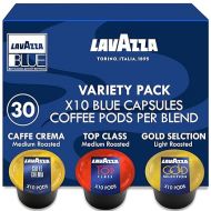 Lavazza Blue Coffee 30 x Pods Keto Increase Energy, Focus, Top Class, Gold, Caffe Crema, 10ct ea, Light Medium Dark Roast Arabica, Robusta, Bold, Smooth, Single Serve Pod