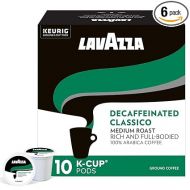 Lavazza Decaffeinated Classico Single-Serve Coffee K-Cups for Keurig Brewer, 10 Count Boxes (Pack of 6)