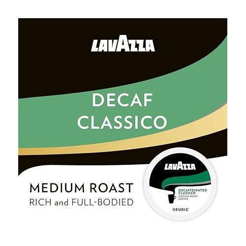  Lavazza Decaffeinated Classico Single-Serve Coffee K-Cups for Keurig Brewer, 10 Count Boxes (Pack of 6)