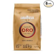 Lavazza Qualita Oro Whole Bean Coffee Blend, Medium Roast, 2.2-Pound Bag (Pack of 6) ,Full-bodied medium roast with sweet, aromatic flavor, Non-GMO, Value Pack