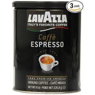 Lavazza Caffe Espresso Ground Coffee, 8-Ounce Cans (Pack of 3)