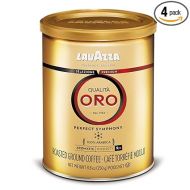 Lavazza Qualita Oro Ground Coffee Blend, Medium Roast, Authentic Italian, Blended And Roasted in Italy, Non GMO, A Full bodied with sweet, aromatic flavor, 8.8 Oz (Pack of 4)