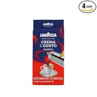 Lavazza Espresso Dark Roast Ground Coffee, 8.8oz Bricks (4 Pack), Authentic Italian Blend Roasted in Italy, Non GMO