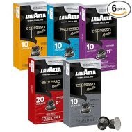 Lavazza Variety Pack Aluminum Espresso Capsules Compatible with Nespresso Original Machines Variety Pack (Pack of 60) ,Value Pack, 10 Count (Pack of 6)