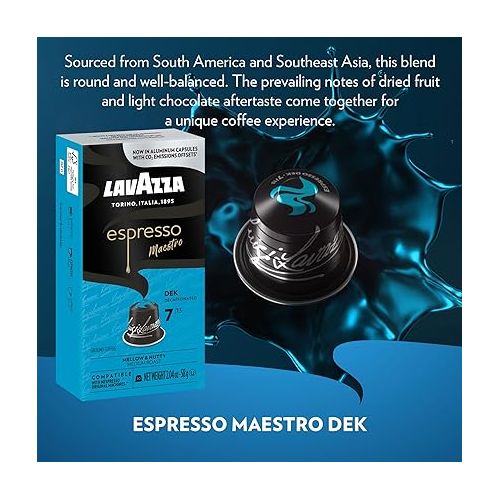 Lavazza Variety Pack Aluminum Espresso Capsules Compatible with Nespresso Original Machines Variety Pack (Pack of 60) ,Value Pack, 10 Count (Pack of 6)