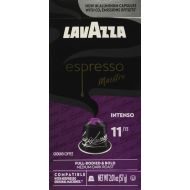 Lavazza Espresso Intenso Medium Dark Roast Arabica & Robusta Aluminum Capsules Compatible with Nespresso Original Machines, 10 Count, Intense and full-bodied, Intensity 11 of 13