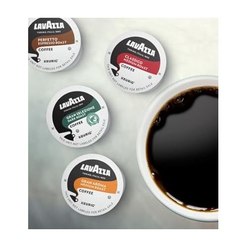  Lavazza Gran Selezione Single-Serve Coffee K-Cups for Keurig Brewer - 22 Count, 100% Arabica, Rainforest Alliance Certified 100% sustainably grown, Value Pack