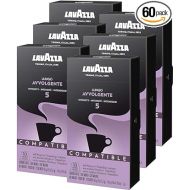 Lavazza Avvolgente Lungo Dark Roast Capsules Compatible with Nespresso Original Machines (Pack of 60) ,Value Pack, Blended and roasted in Italy, Full bodied with velvety, rounded flavor