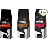 Lavazza Ground Coffee Variety Bundle: 12 Oz Bag of Classico, 12 Oz Bag of Granaroma, and 12 Oz Bag of Perfetto