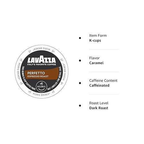  Lavazza Dark Roast Perfetto Coffee K-Cups