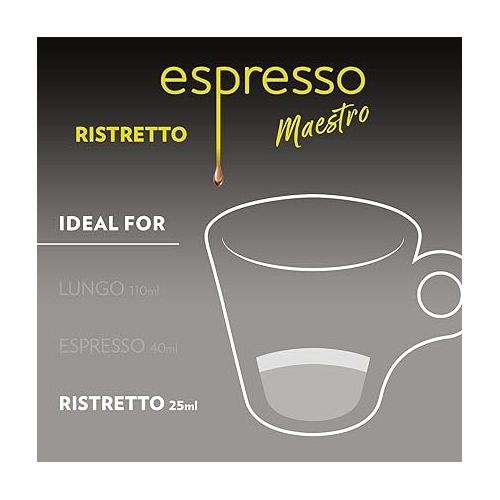  Lavazza Espresso Maestro Ristretto Nespresso Compatible Aluminium Coffee Capsules, Zero CO2 Impact (Pack of 10, Total 100 Pods)