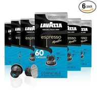 Lavazza Decaffeinato Ricco Espresso Dark Roast Capsules Compatible with Nespresso Original Machines Blended and roasted in Italy, Decaffeinated with sweet, Rich flavor, 10 Count (Pack of 6)