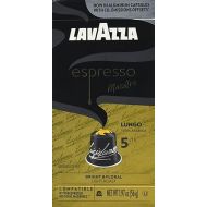 Lavazza Espresso Lungo Light Roast 100% Arabica Aluminum Capsules Compatible with Nespresso Original Machines, 10 Count, Sweet and aromatic, floral and fruity notes, Intensity 5 of 13