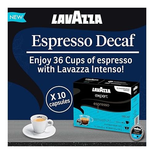  Lavazza Expert Capsules Variety Pack 30 pods - Classic, Intenso, Decaf, 10 x Pods Each, for LAVAZZA Coffee LB, Medium & Dark Roast, Full & Balanced Blend