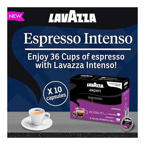  Lavazza Expert Capsules Variety Pack 30 pods - Classic, Intenso, Decaf, 10 x Pods Each, for LAVAZZA Coffee LB, Medium & Dark Roast, Full & Balanced Blend