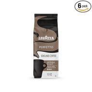 Lavazza Perfetto Ground Coffee Blend, Dark Roast, Value Pack, Non-GMO, 100% Arabica, Full-bodied, 12 Ounce (Pack of 6) - Packaging May Vary