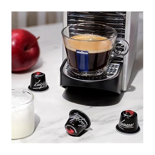  Lavazza Espresso Classico Medium Roast 100% Arabica Aluminum Capsules Compatible with Nespresso Original Machines 10 count (pack of 6) ,Value Pack, Sweet and balanced, dark crema, Intensity 9 13