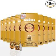 Lavazza Oro, Gold Quality, 100 Aluminum Capsules Compatible with Original Nespresso Machines, Fruity and Floral Notes, 100% Arabica, Intensity 8/13, Light Roasting, 10 Packs of 10 Capsules