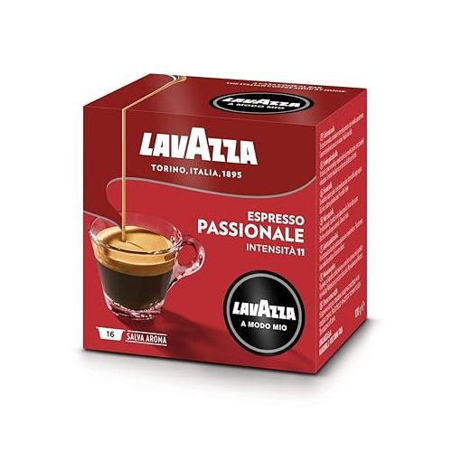  Lavazza A Modo Mio Espresso Passionale 16 per pack - Pack of 2