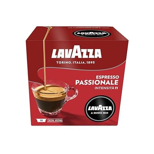  Lavazza A Modo Mio Espresso Passionale 16 per pack - Pack of 2