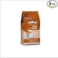 Lavazza Crema E Aroma Whole Bean Coffee Blend, 2.2-Pound Bag, Balanced medium roast with an intense, earthy flavor and long lasting crema, Non-GMO (Pack of 2)