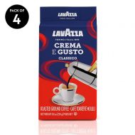 [아마존 핫딜]  [아마존핫딜]Lavazza Crema e Gusto Ground Coffee Blend, Espresso Dark Roast, 8.8-Ounce Bags (Pack of 4).