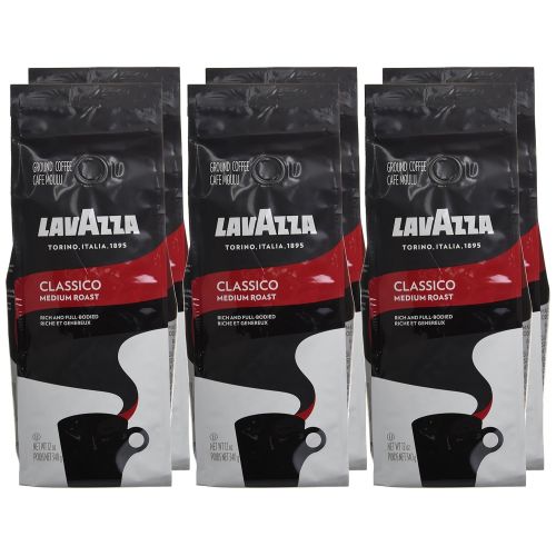  [아마존 핫딜] [아마존핫딜]Lavazza Classico Ground Coffee Blend, Medium Roast, 12-Ounce Bags (Pack of 6)