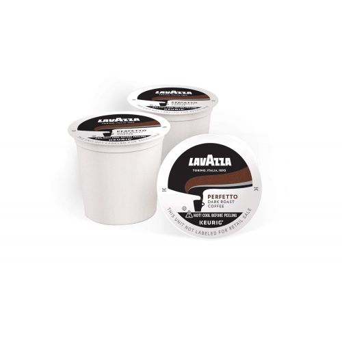  Lavazza Perfetto Single-Serve Coffee K-Cups for Keurig Brewer, Dark and Velvety Espresso Roast, Box Net WT 5.5 Oz, Perfetto, Dark Roast, 16 Count