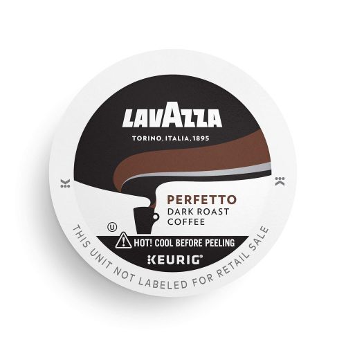  Lavazza Perfetto Single-Serve Coffee K-Cups for Keurig Brewer, Dark and Velvety Espresso Roast, Box Net WT 5.5 Oz, Perfetto, Dark Roast, 16 Count