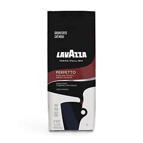  Lavazza Perfetto Ground Coffee Blend, Dark Roast, 12-Ounce Bags (Pack of 6) Authentic Italian, Value Pack, Blended And Roasted in Italy, Non-GMO, 100% Arabica, Full-bodied