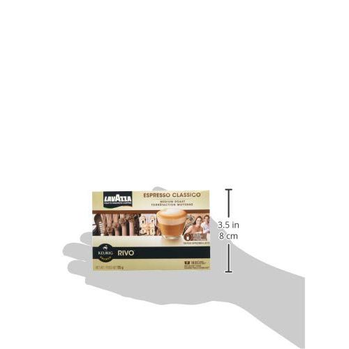  Lavazza Espresso Classico for Keurig Rivo System,2-18 packs 36-0.26oz