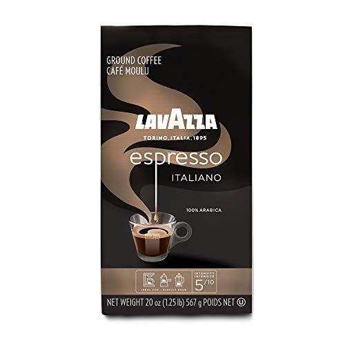  Lavazza Espresso Italiano Ground Coffee, 100% Arabica, 20 oz Soft Bag, Pack of 6 Authentic Italian, 100% Arabic Ground Coffee, Blended And Roated in Italy, Value Pack