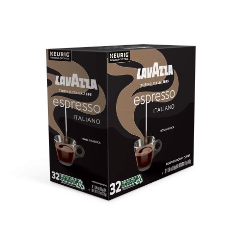  Lavazza Espresso Italiano Single-Serve Coffee K-Cups for Keurig Brewer, 32 Count (Pack of 1)