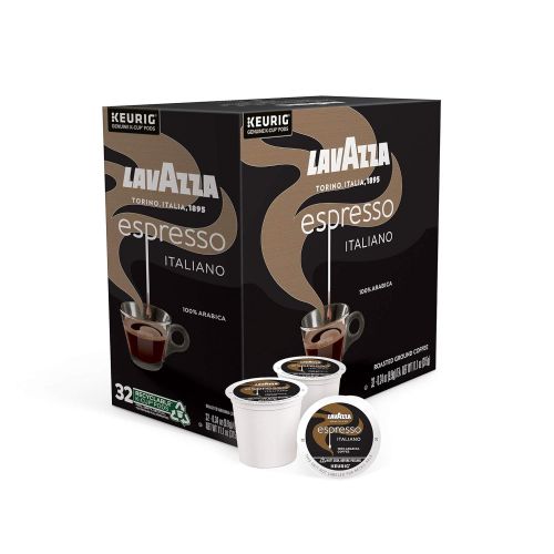  Lavazza Espresso Italiano Single-Serve Coffee K-Cups for Keurig Brewer, 32 Count (Pack of 1)