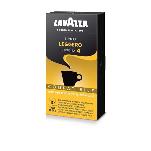  Lavazza Leggero Lungo Medium Roast Capsules Compatible with Nespresso Original* Machines (Pack of 80)