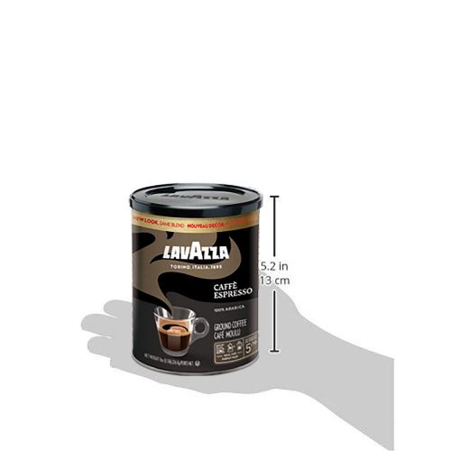  Lavazza Espresso Italiano Ground Coffee Blend, Medium Roast, 8-Ounce Cans (Pack of 6) (Packaging may vary)